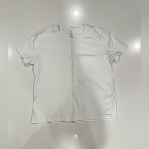 NWOT new everlane organic cotton box cut tee with pocket sz xxs white